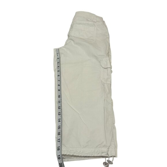 Style & Co White Cargo Capri Womens Pants Size 4P - Picture 10 of 11